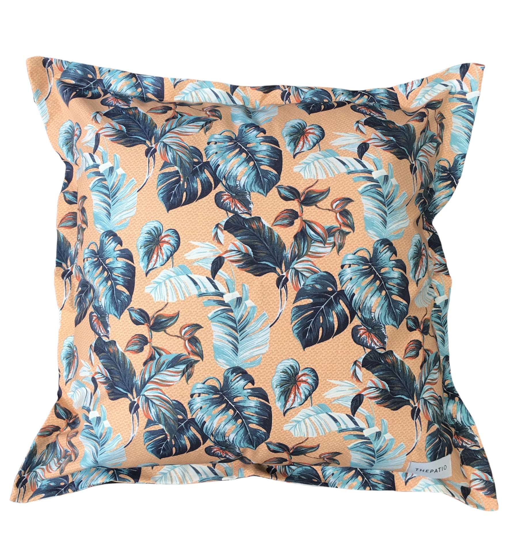 COJIN DE SUELO PALMERA AZUL