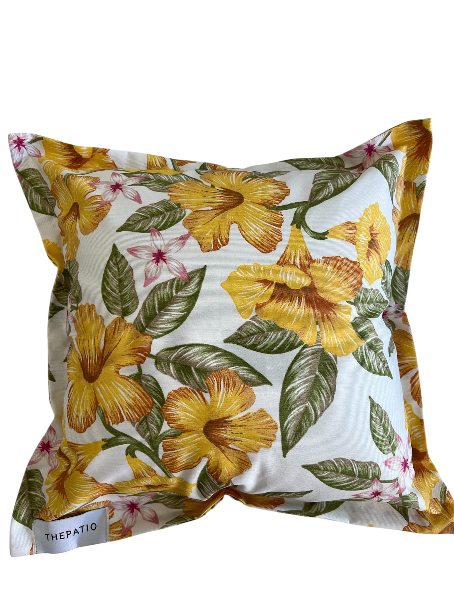 COJIN DECORATIVO 40*40 FLORES AMARILLAS