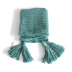 MANTA CROCHET TURQUESA